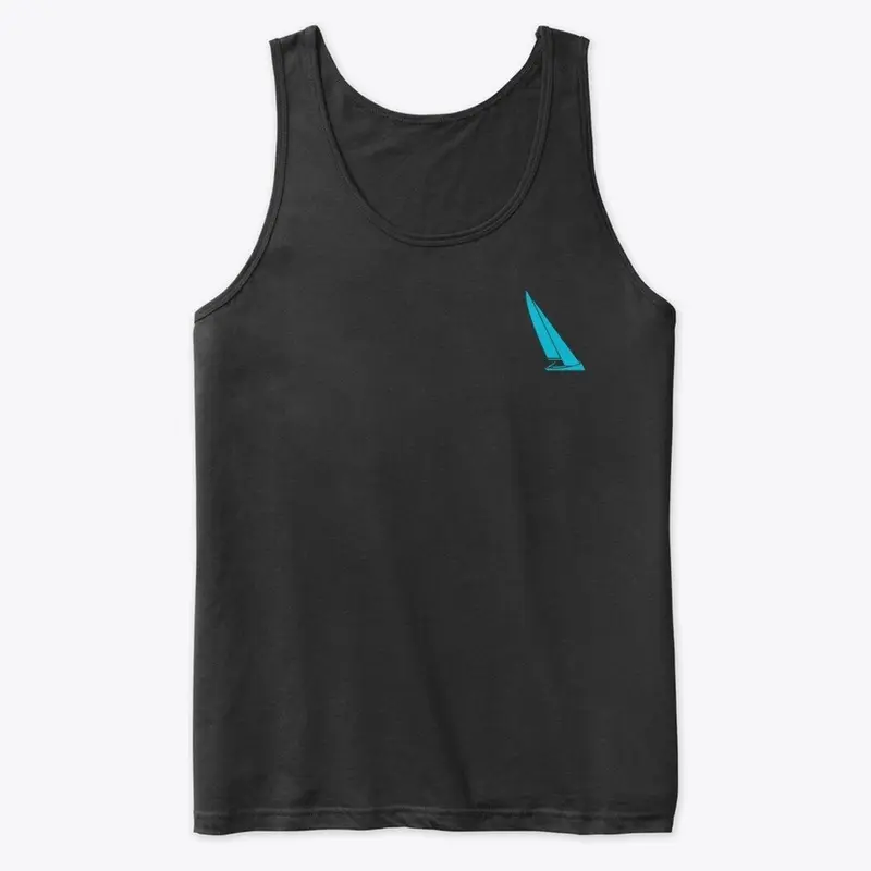 45 Degrees Sailing teal on black